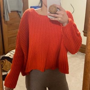 Anthropologie cropped sweater